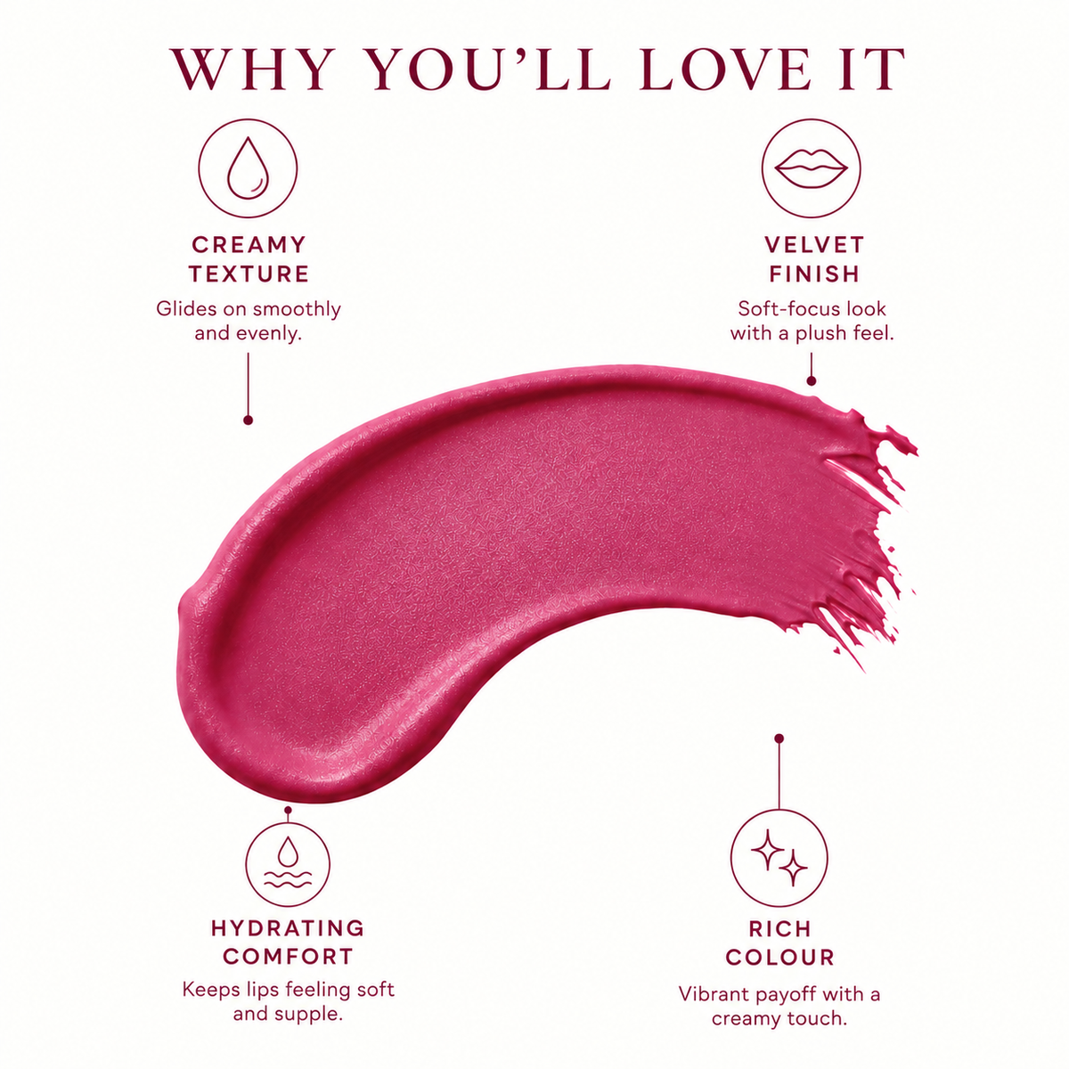VIIMPII Gulabi Leher — Swatch Info Graphic