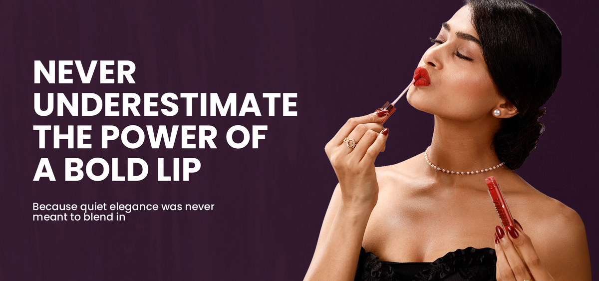 Never underestimate the power of a bold lip.