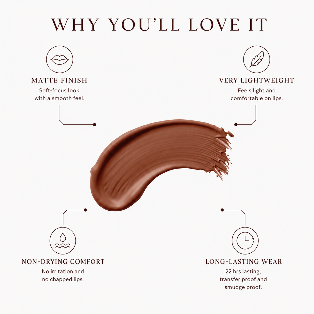 VIIMPII Caramel Toffee — Swatch Infographic